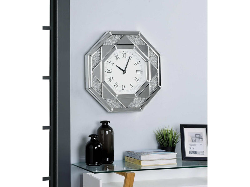 Maita Mirrored Wall Clock - Ornate Home