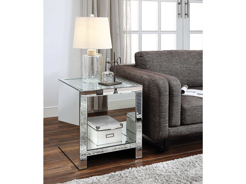 Malish Mirrored End Table - Ornate Home