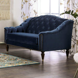 Martinique Blue Stationary Sofa & Loveseat 2pc - Ornate Home