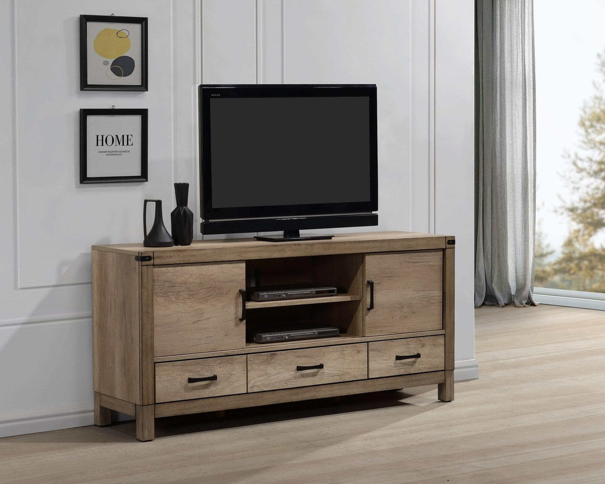 Matteo Light Brown 68" TV Stand - Ornate Home