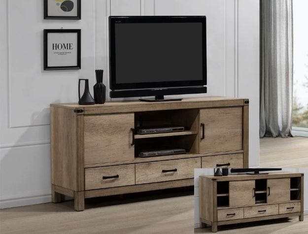 Matteo Light Brown 68" TV Stand - Ornate Home