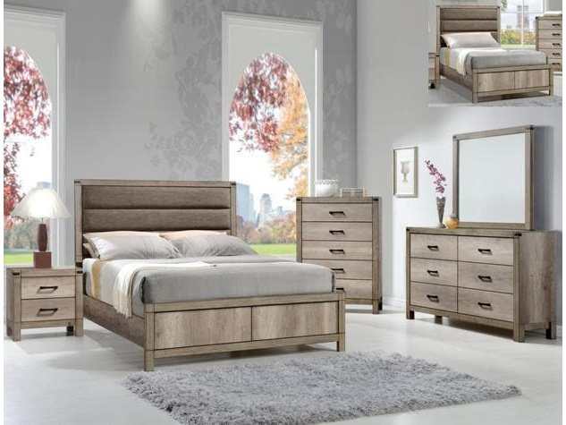 Matteo Light Brown Panel Bedroom Set - Ornate Home