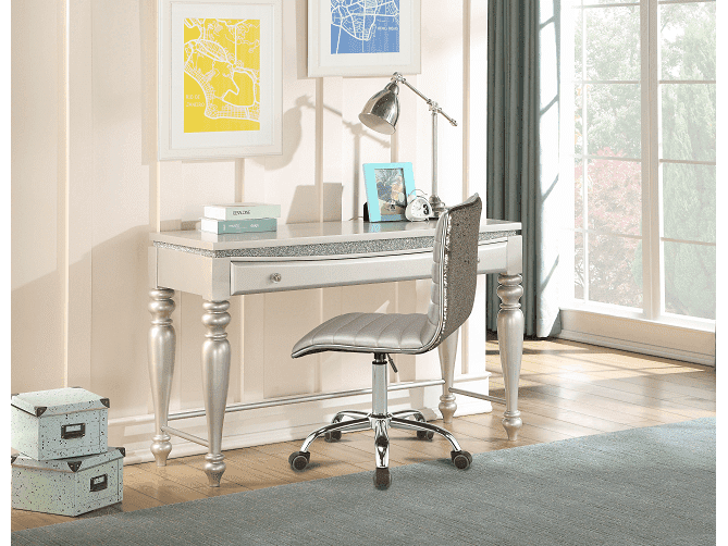 Maverick Platinum Desk - Ornate Home