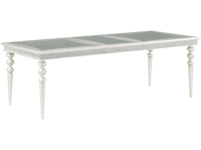 Maverick Platinum Dining Table w/ 20" Leaf - Ornate Home