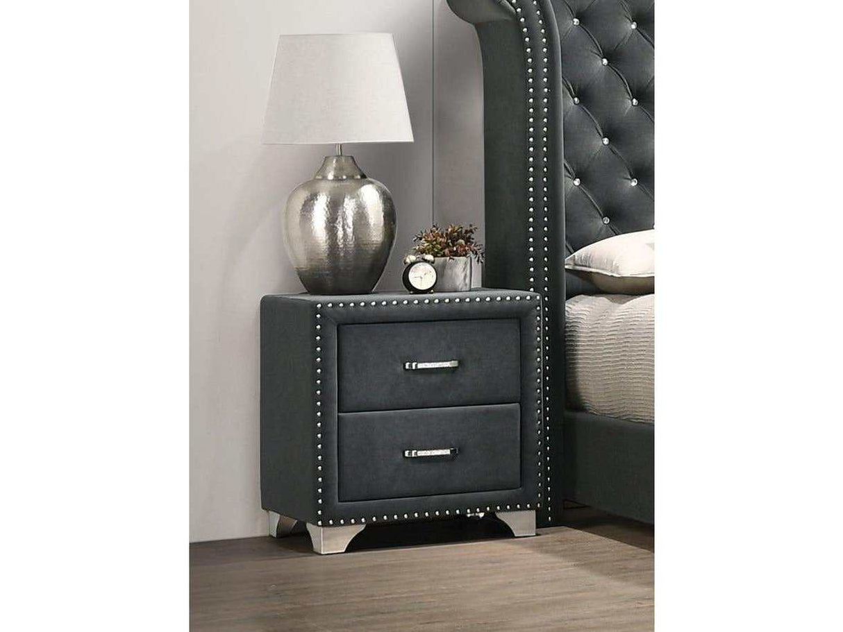 Melody Grey Nightstand - Ornate Home