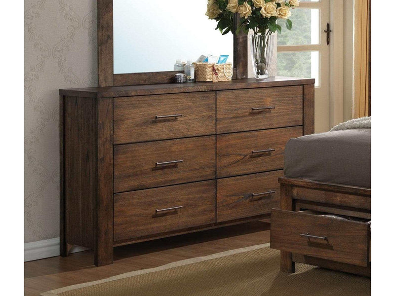 Merrilee - Oak - 6 Drawer Dresser - Ornate Home