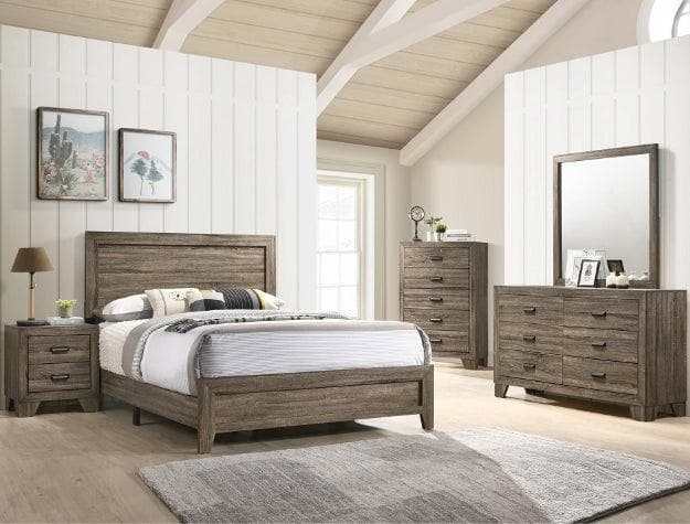 Millie Brown Full Panel Bed - Ornate Home