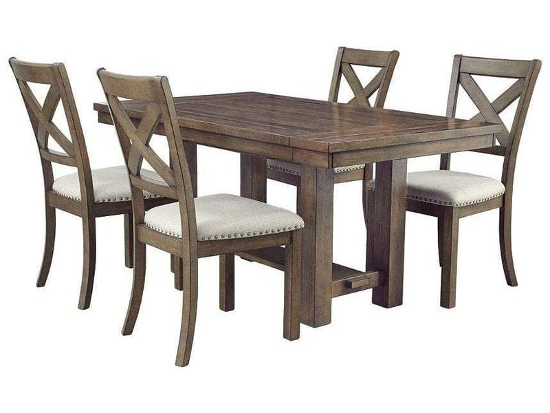 Moriville 5-Pieces Dining Set - Table and 4 Chairs - Ornate Home