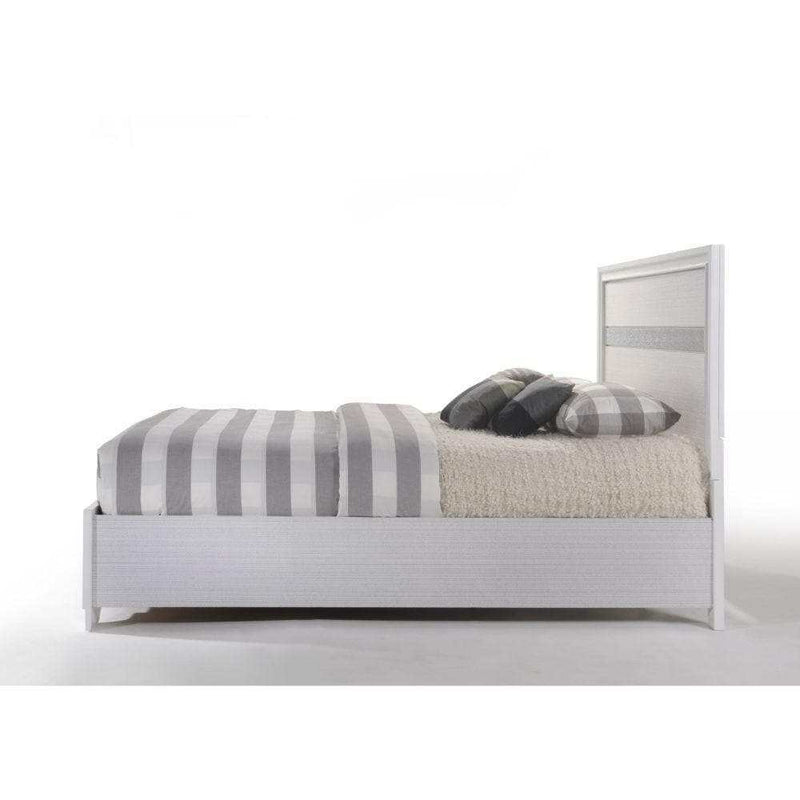 Naima - White - Queen Bed w/ Storage - Ornate Home