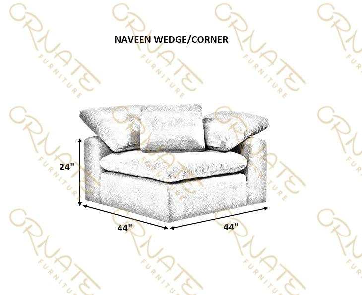 Naveen Beige Modular Sectional Fabric Create your own Style - Ornate Home