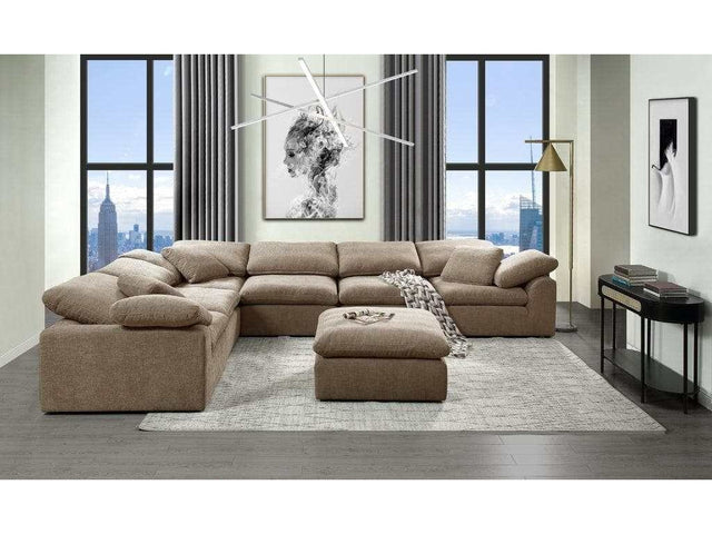 Naveen Beige Modular Sectional Fabric Create your own Style - Ornate Home