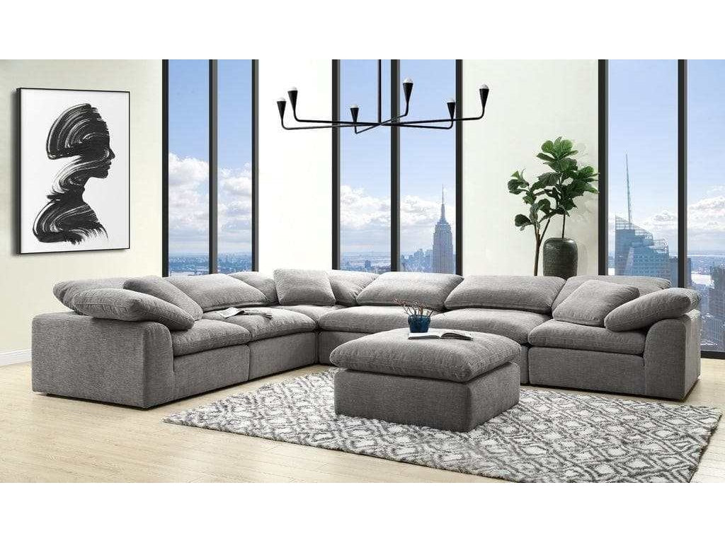 Naveen Gray Linen Modular Sectional Sofa PreSets - Ornate Home