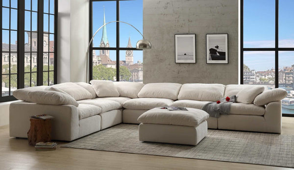 titel Luscious bestå Naveen - Ivory - Modular Sectional Fabric - Create your own Style Ornate  Furniture