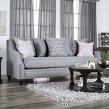 Nefyn Gray Stationary Sofa & Loveseat 2pc - Ornate Home