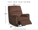 Nerviano Zero Wall Manual Recliner - Ornate Home