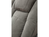 Next-Gen DuraPella Dual-Tone Slate Power Reclining Loveseat w/ Console - Ornate Home