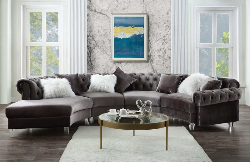 Ninagold "Curved" Sectional Sofa - Ornate Home