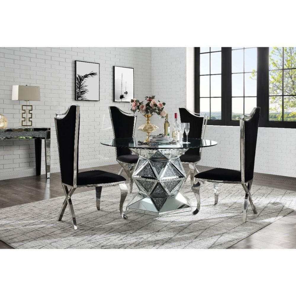 Noralie Dining Table Hexagonal Base - Ornate Home