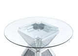 Noralie Dining Table Hourglass Style Base - Ornate Home