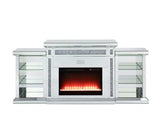 Noralie Glam Style LED Fireplace w/ Bluetooth - Ornate Home