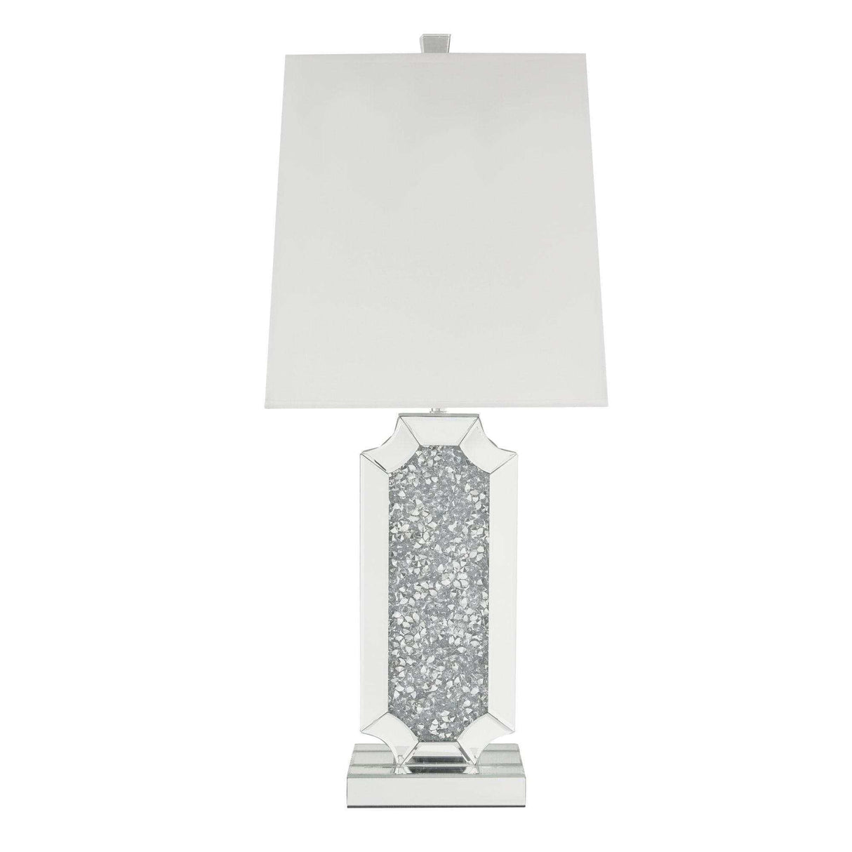 Noralie Table Lamp w/ White Shade - Ornate Home