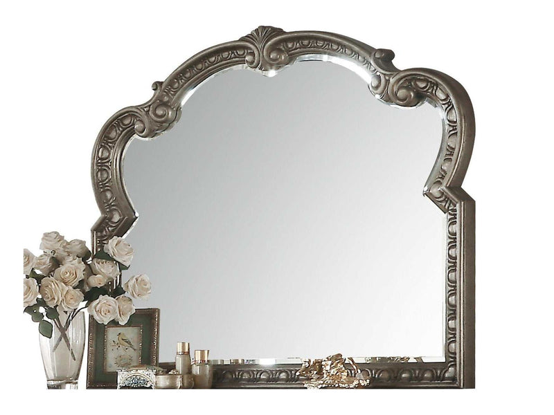 Northville Antique Silver Mirror - Ornate Home