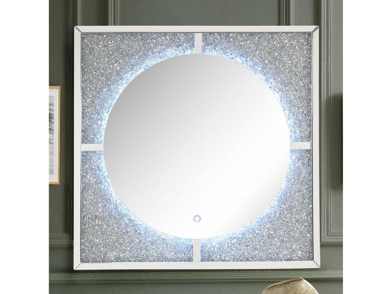 Nowles Faux Crystals Wall Decor / Mirror (LED) - Ornate Home