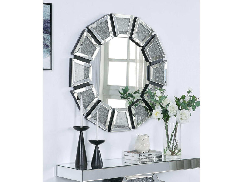 Nowles Mirrored & Faux Stones Wall Decor - Ornate Home