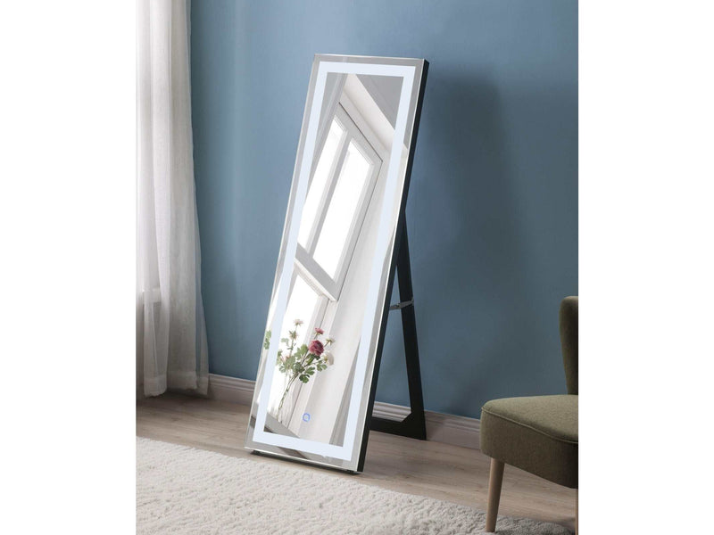 Nyoka Mirrored Floor Mirror (LED) - Ornate Home