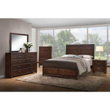 Oberreit Walnut Eastern King Bed - Ornate Home