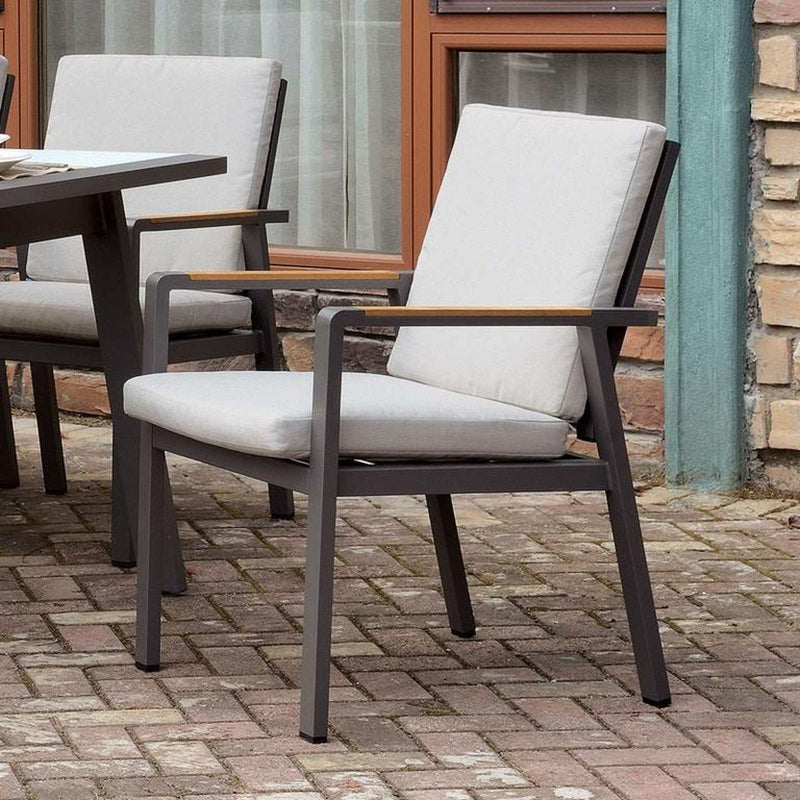 Alycia White & Gray 7pc Patio Set - Ornate Home