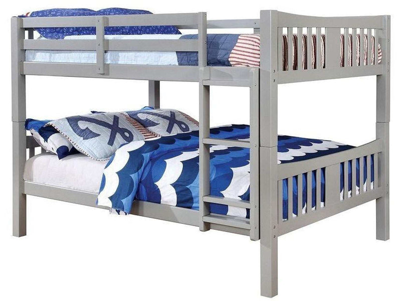 Cameron Gray Full/Full Bunk Bed - Ornate Home