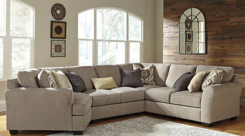 Pantomine 4pc Sectional w/ Armless Loveseat & LAF Cuddler - Ornate Home