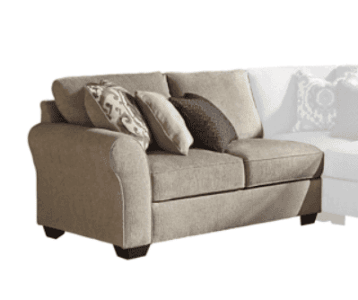 Pantomine 4pc Sectional w/ Armless Loveseat & LAF Cuddler - Ornate Home
