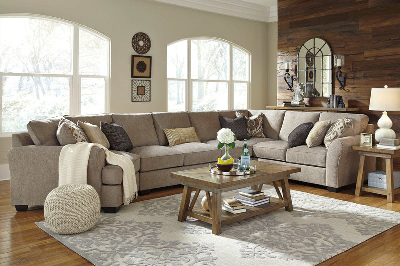 Pantomine 4pc Sectional w/ Armless Sofa & LAF Cuddler - Ornate Home