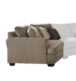 Pantomine 4pc Sectional w/ Armless Sofa & LAF Cuddler - Ornate Home