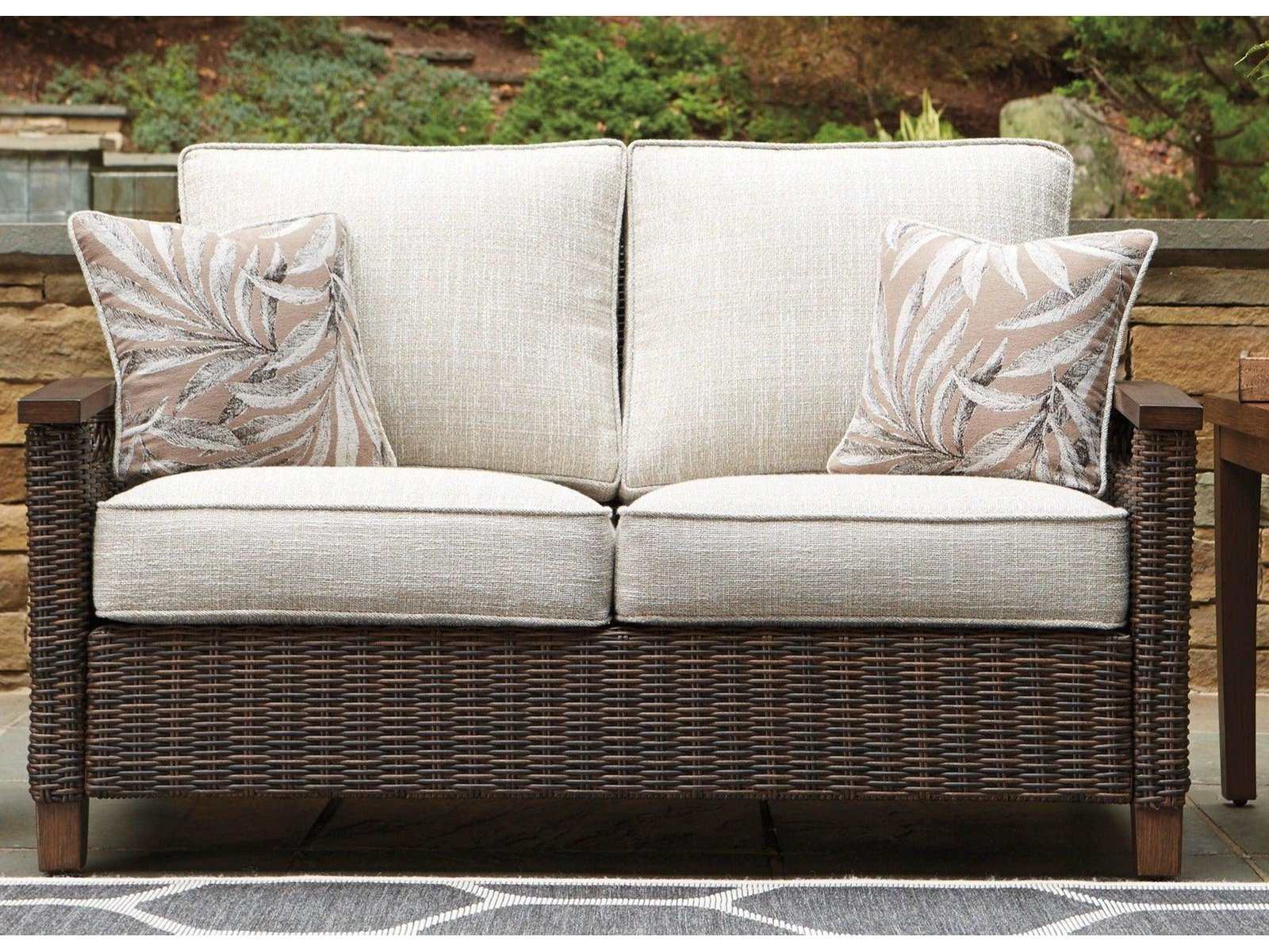 Paradise Trail Outdoor Loveseat w/ Cushion - Ornate Home