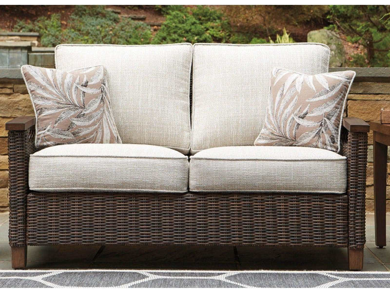 [CYBER WEEK] Paradise Trail Outdoor Loveseat w/ Cushion - Ornate Home