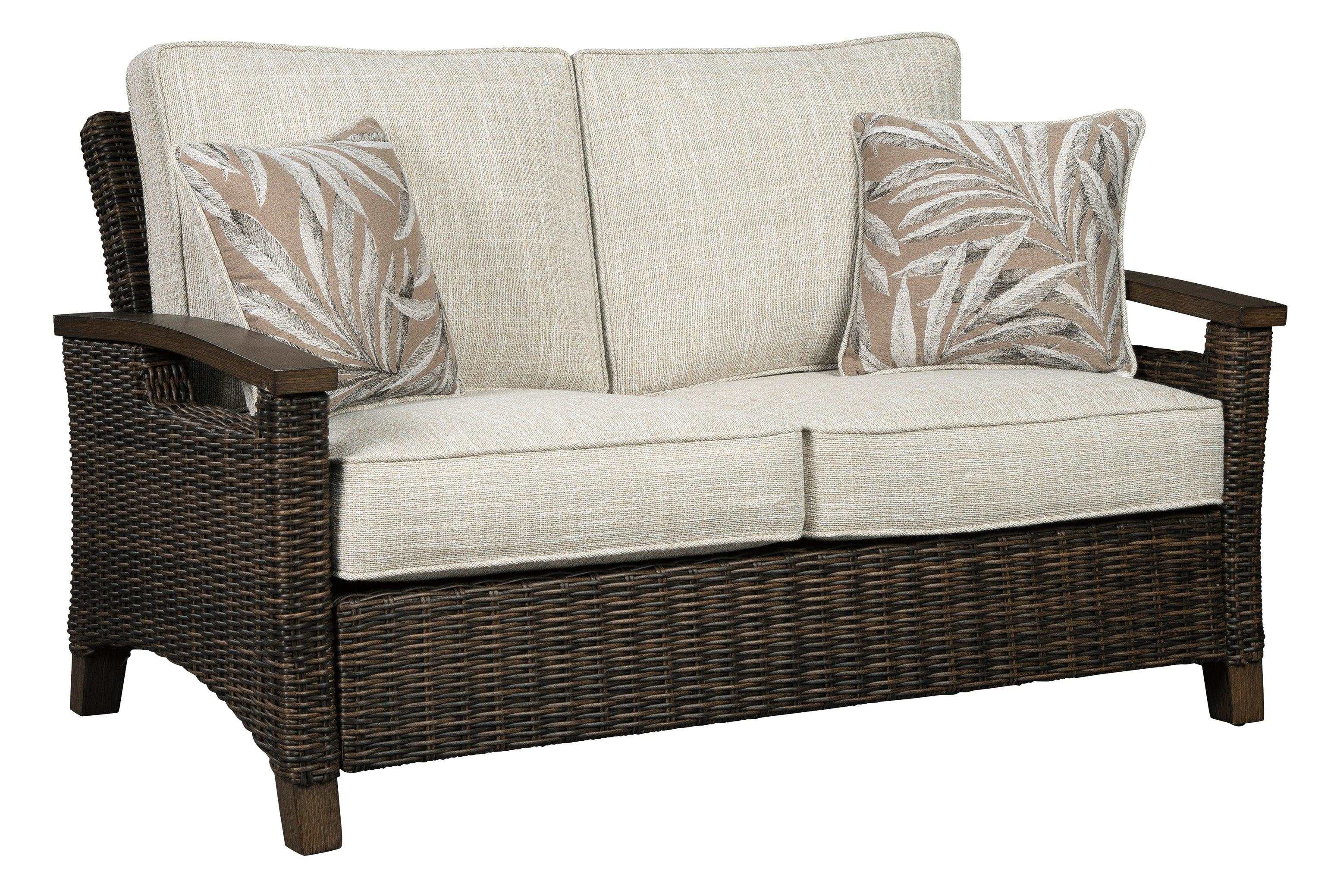 Paradise Trail Outdoor Loveseat w/ Cushion - Ornate Home