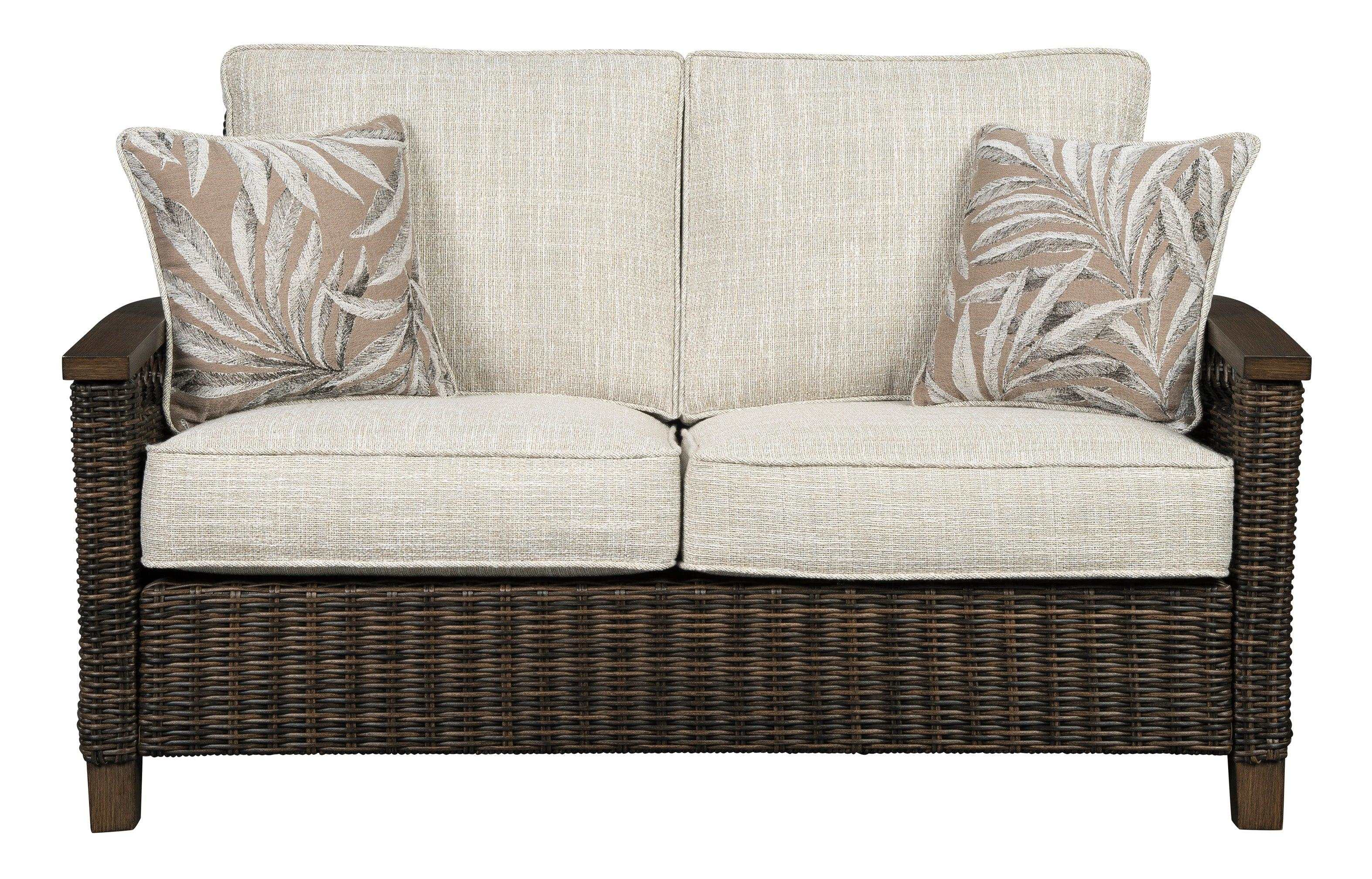 Paradise Trail Outdoor Loveseat w/ Cushion - Ornate Home