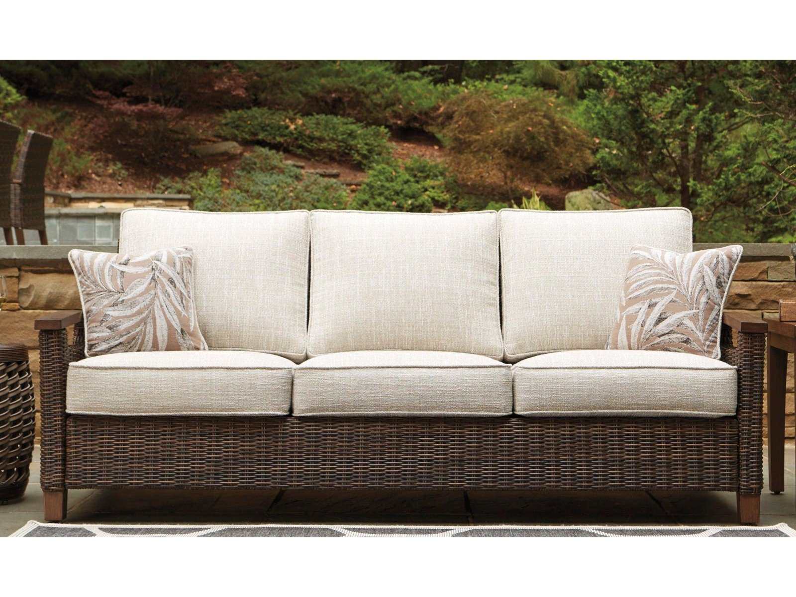 Paradise Trail Outdoor Sofa w/ Cushion - Ornate Home