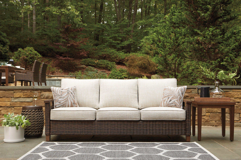 Paradise Trail Outdoor Sofa w/ Cushion - Ornate Home