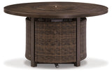 Paradise Trail Round Outdoor Fire Pit Table - Ornate Home