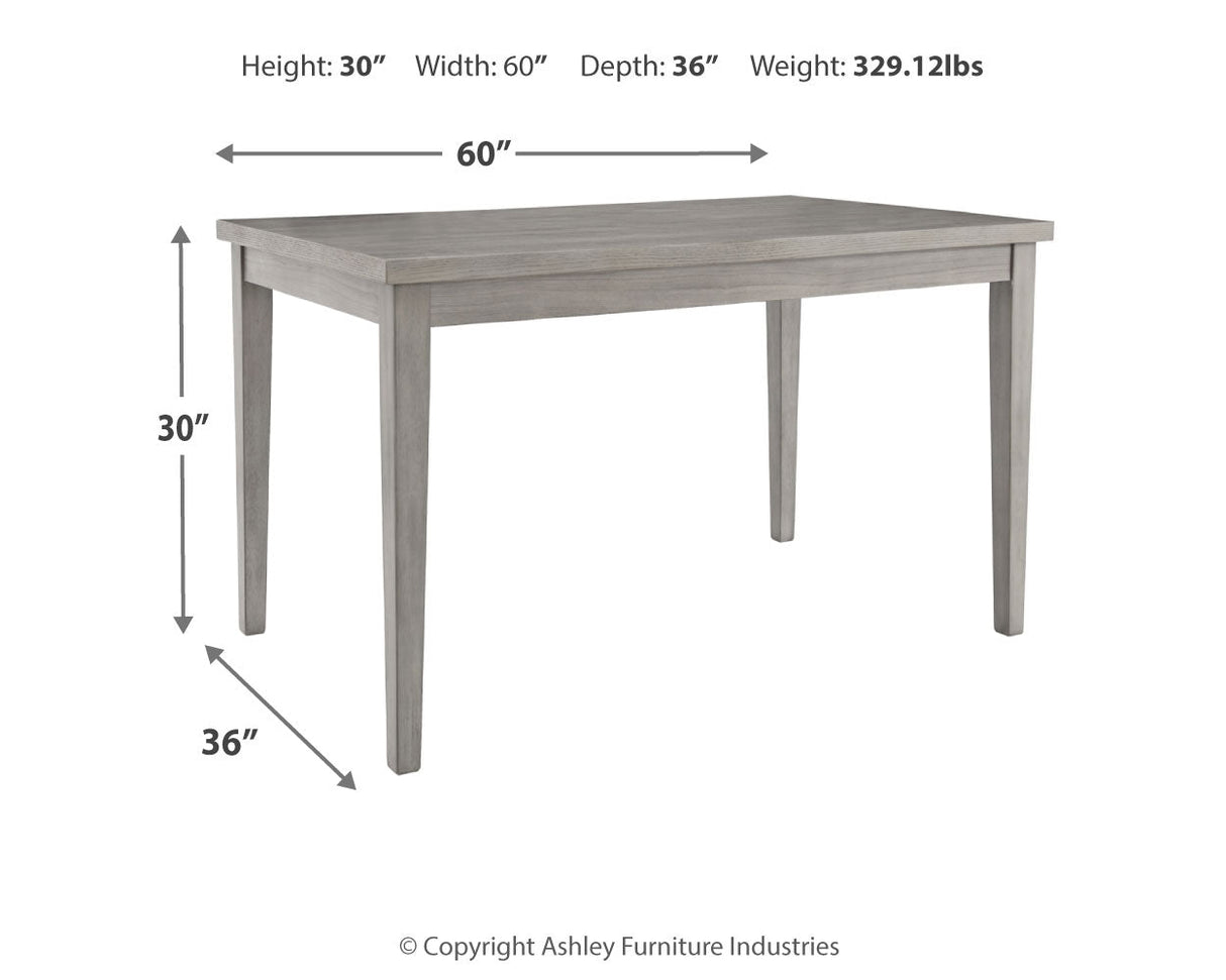 Parellen Gray Dining Table - Ornate Home