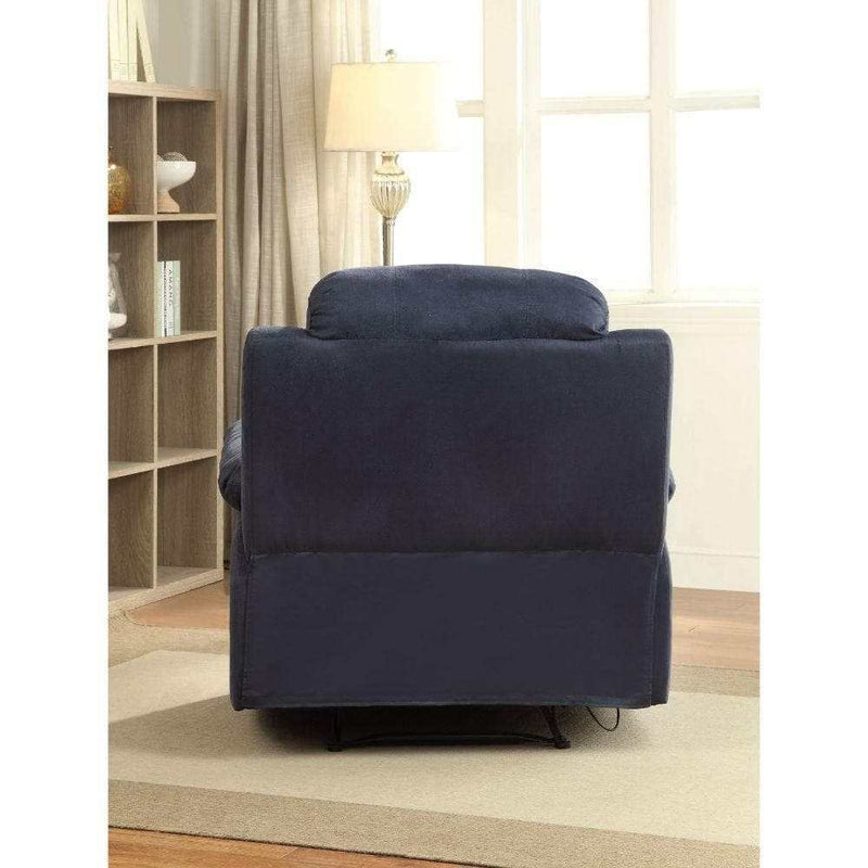 Parklon - Blue Microfiber - Recliner Chair - Ornate Home
