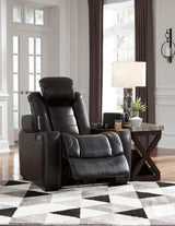 Party Time Midnight Power Recliner w/ Blue LED - Ornate Home