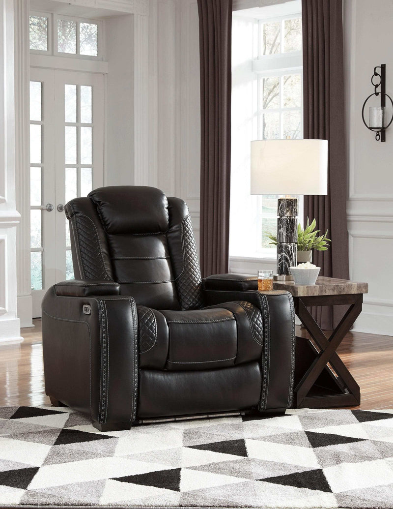 Party Time Power Recliner w/LED - Ornate Home
