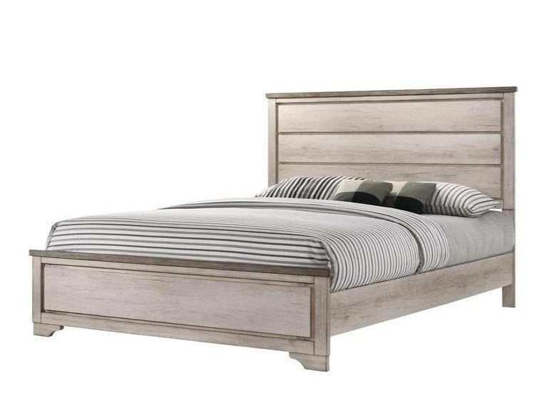 Patterson Driftwood Gray California King Panel Bed - Ornate Home