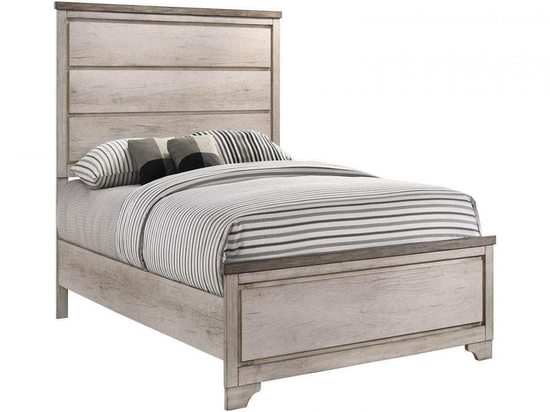 Patterson Driftwood Gray Panel Twin Bed - Ornate Home