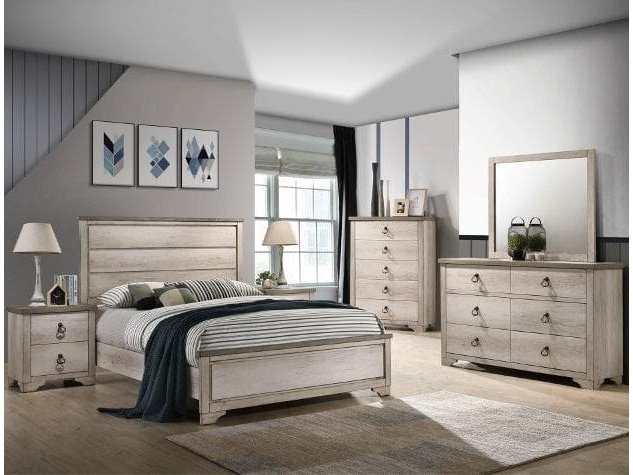 Patterson Driftwood Gray Panel Youth Bedroom Set - Ornate Home